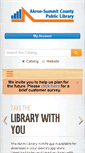 Mobile Screenshot of akronlibrary.org